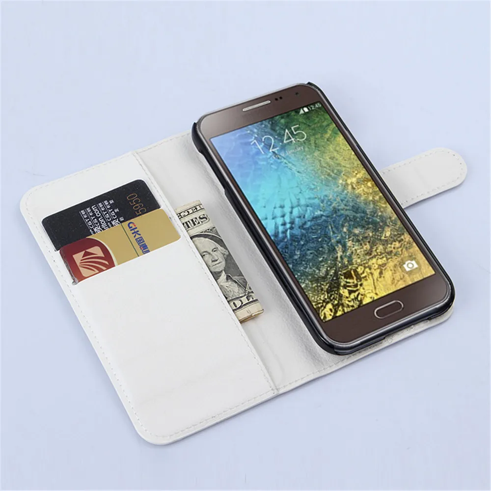 Роскошный деловой кошелек сумка чехол для телефона подставка ретро кожаный Samsung