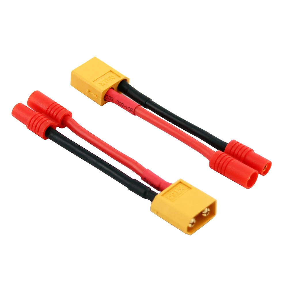 5/20 шт XT60 папа к HXT 3 5 мм Женский адаптер с 14awg 2in кабель для Walkera QR X350 Turnigy LiPo|Детали и