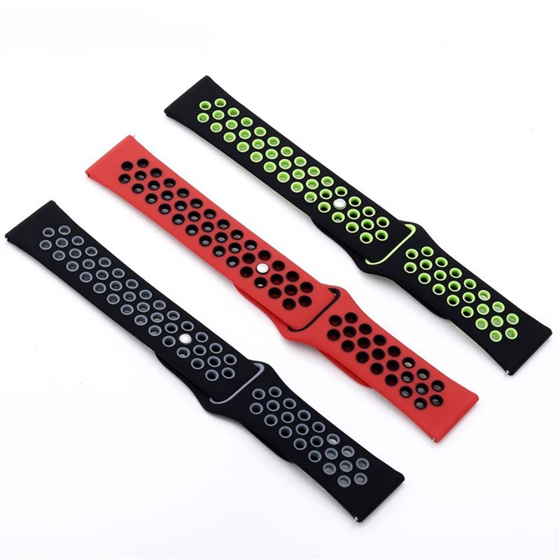 22mm Soft Silicone Replacement Strap Band For Galaxy Watch 46mm Gear S3 sport Frontier Classic galaxy active Huami Amazfit | Мобильные