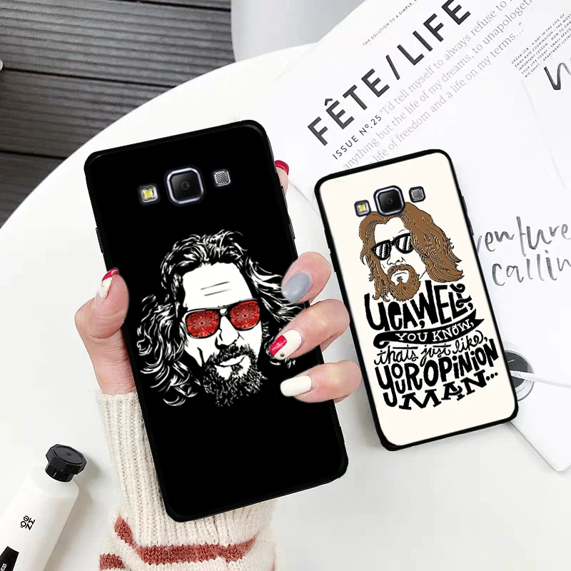 Фильм БОЛЬШОЙ ЛЕБОВСКИ Блестящий силиконовый чехол для телефона Samsung A2 Core A3 A5 A6