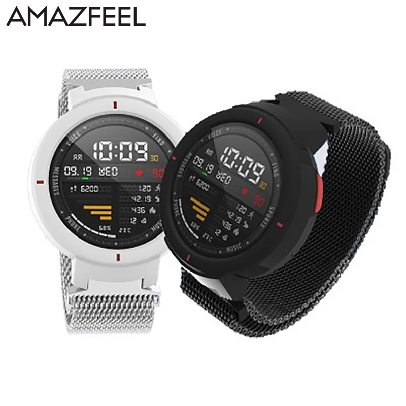 Металлический Миланский ремешок для часов Xiaomi Huami Amazfit Verge 3 Магнитный