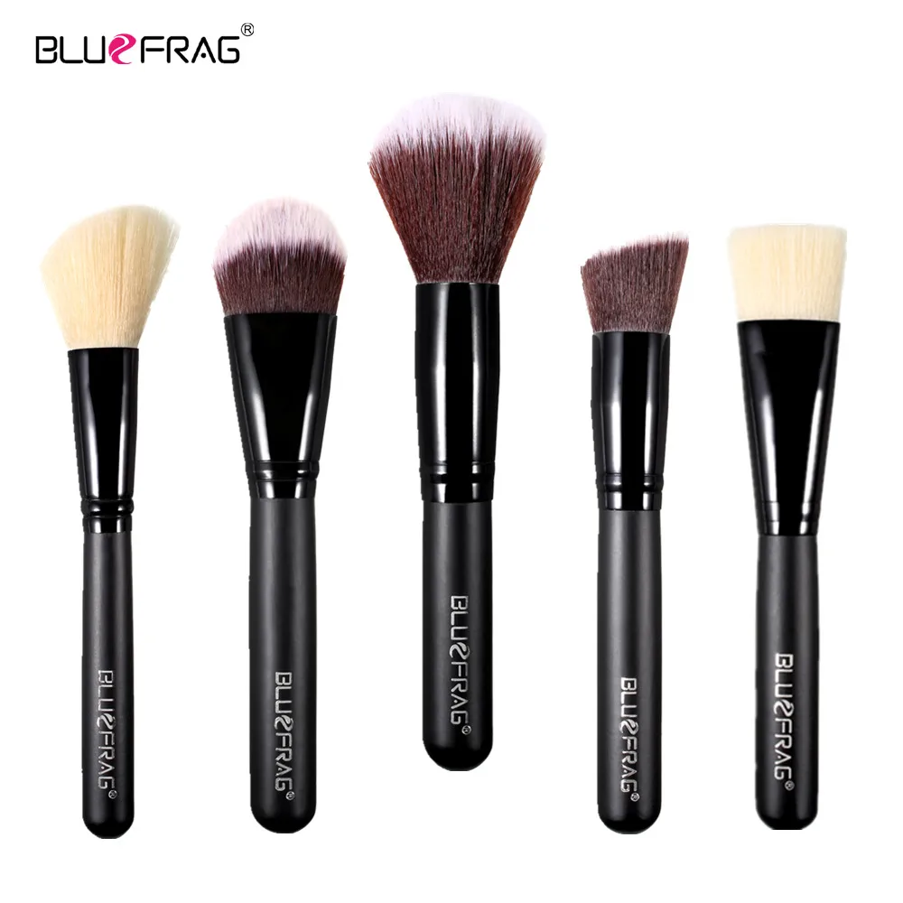 Новый бренд BLUEFRAG Beauty 5 шт. черные Профессиональные кисти для макияжа набор