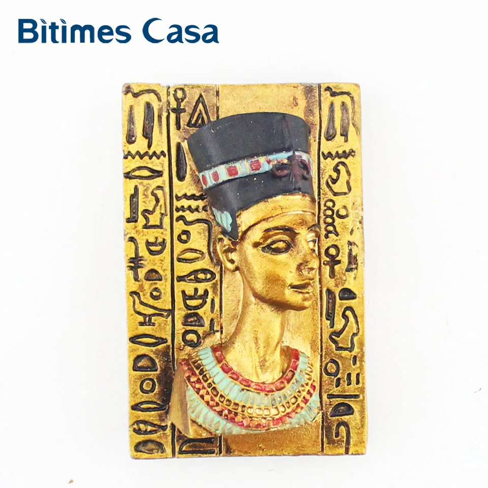 Bitimes 3 шт. 3D магниты на холодильник сувениры для путешествий магниты в египетском стиле культура Клеопатра магнитная наклейка на холодильник Aimant
