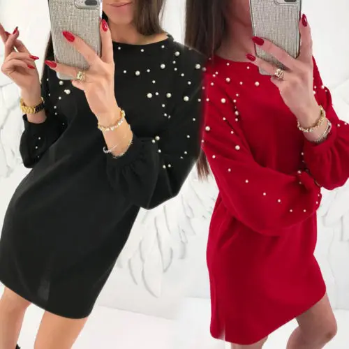 Платье туника с длинным рукавом для женщин|dress for|maxi dressmidi dress |