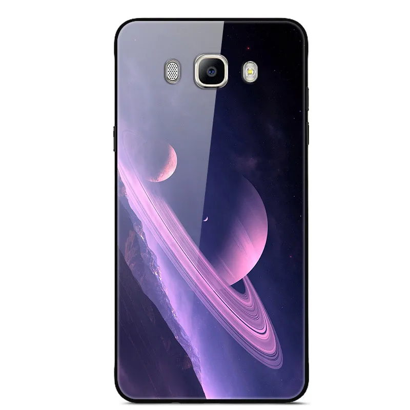 13 Для samsung J7 чехол со стеклянной задней поверхностью жесткий чехол s для samsung Galaxy J7 чехол SM-J710FN J710 J 7 закаленное покрытие j710f - Цвет: 13