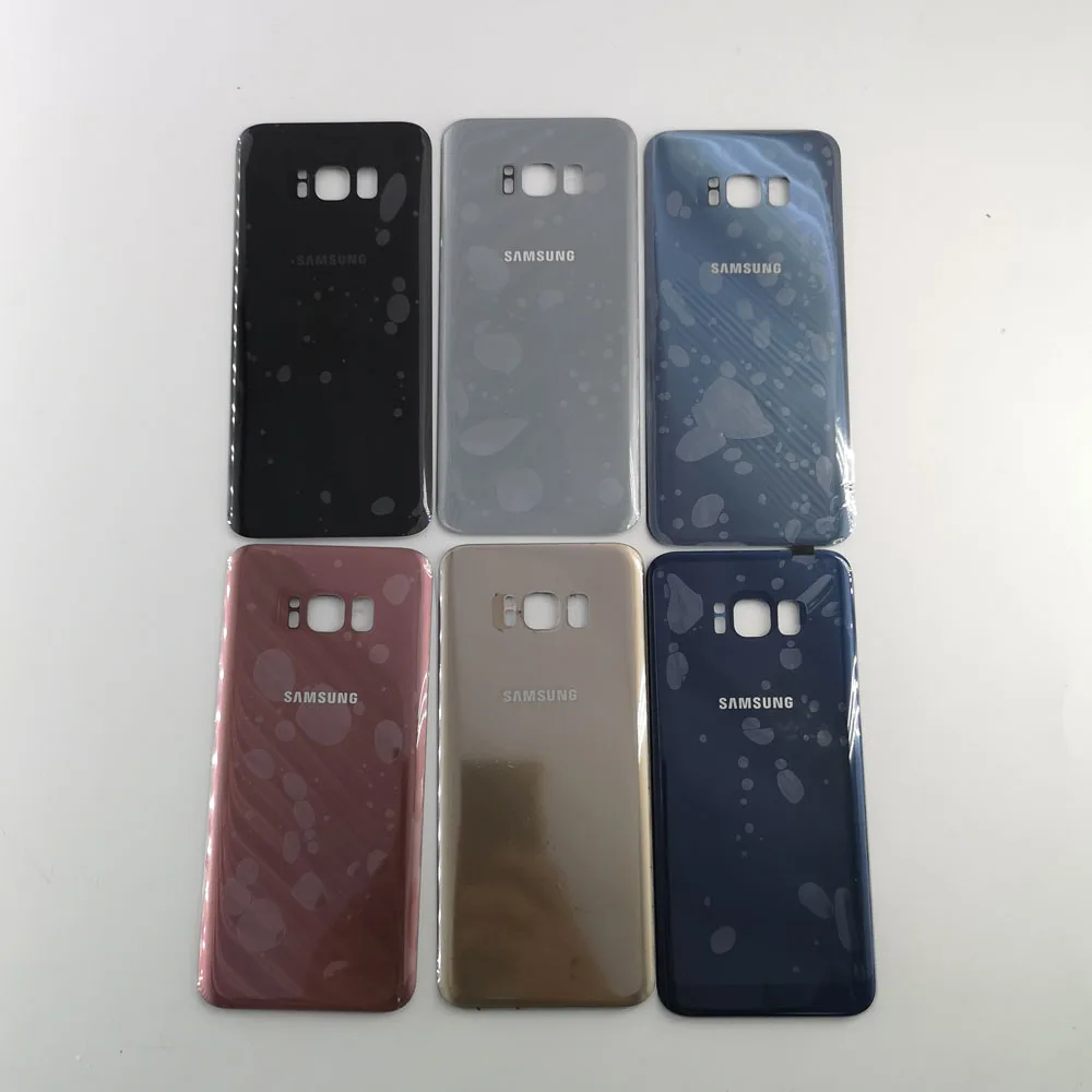 Задняя крышка батареи для SAMSUNG Galaxy S8 Plus S8+ G955F, замена корпуса из 3D стекла с клеевой наклейкой.