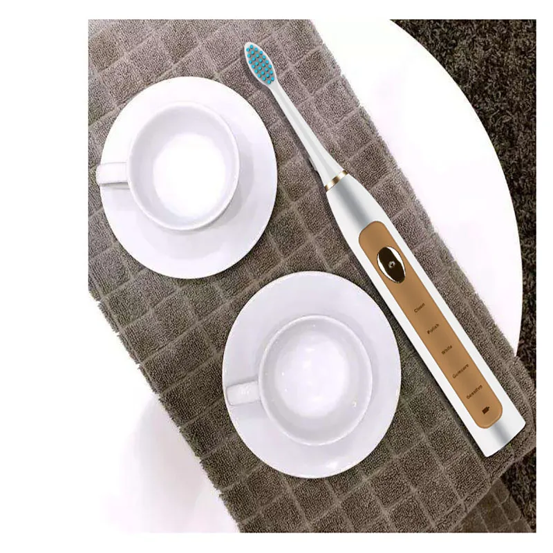 Ультразвуковой Портативный Электрический Зубная щётка зарядки USB звук для