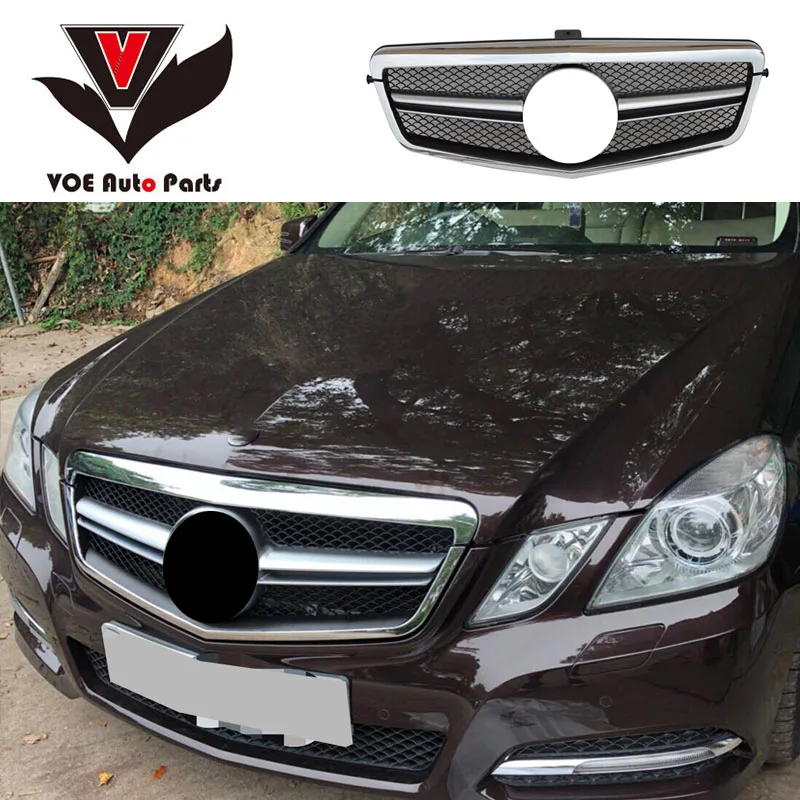 Передняя решетка гриль W212 AMG для Mercedes Benz 2010 2013 E class Sedan 4 двери E320 E350 E400|Гоночные