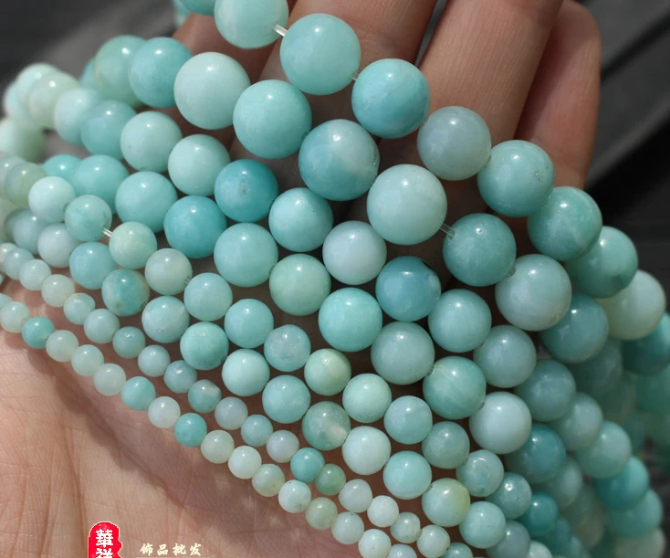 Бусины 8 мм из синего амазонита натуральный драгоценный камень мужской браслет