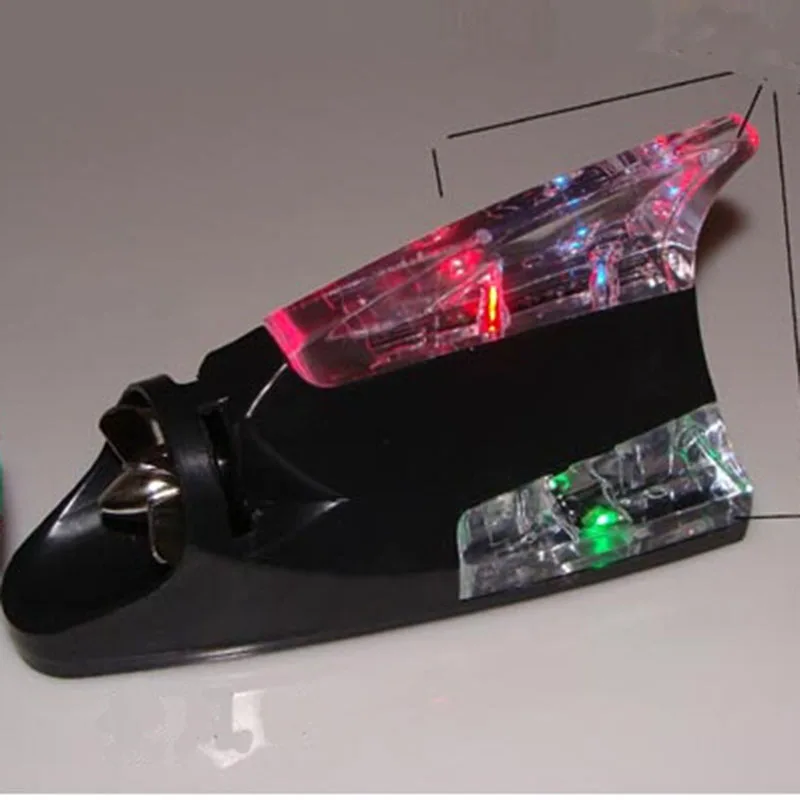 Автомобильная антенна плавник акулы LED Ветер Мощность Освещенные воздушные