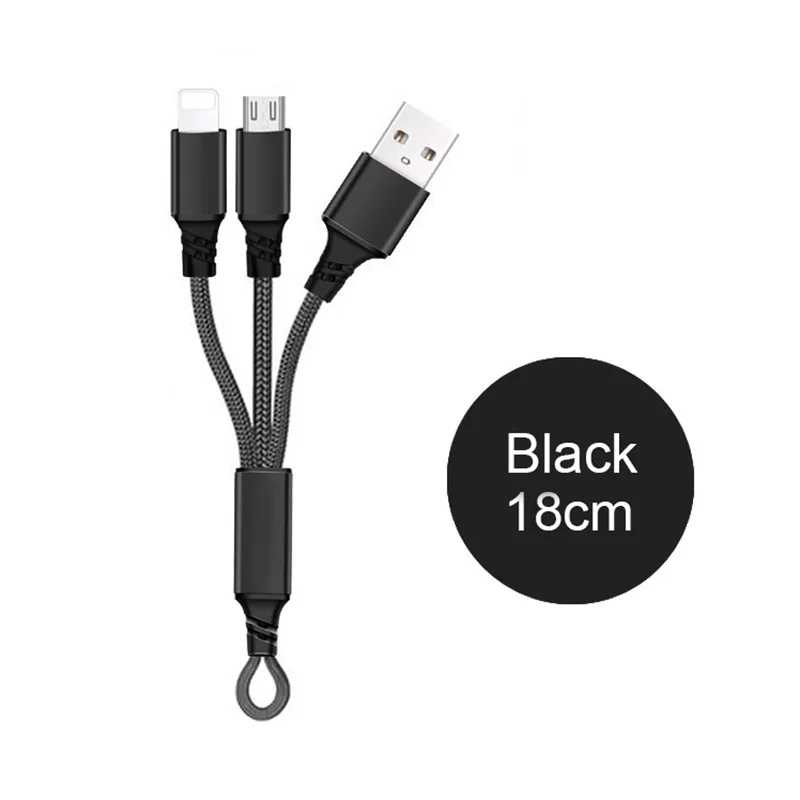 3в1 2в1 USB кабель для iPhone X 8 7 6 Micro usb type C кабель для samsung S9 S8 Быстрая зарядка кабель 3A зарядное устройство короткий длинный шнур