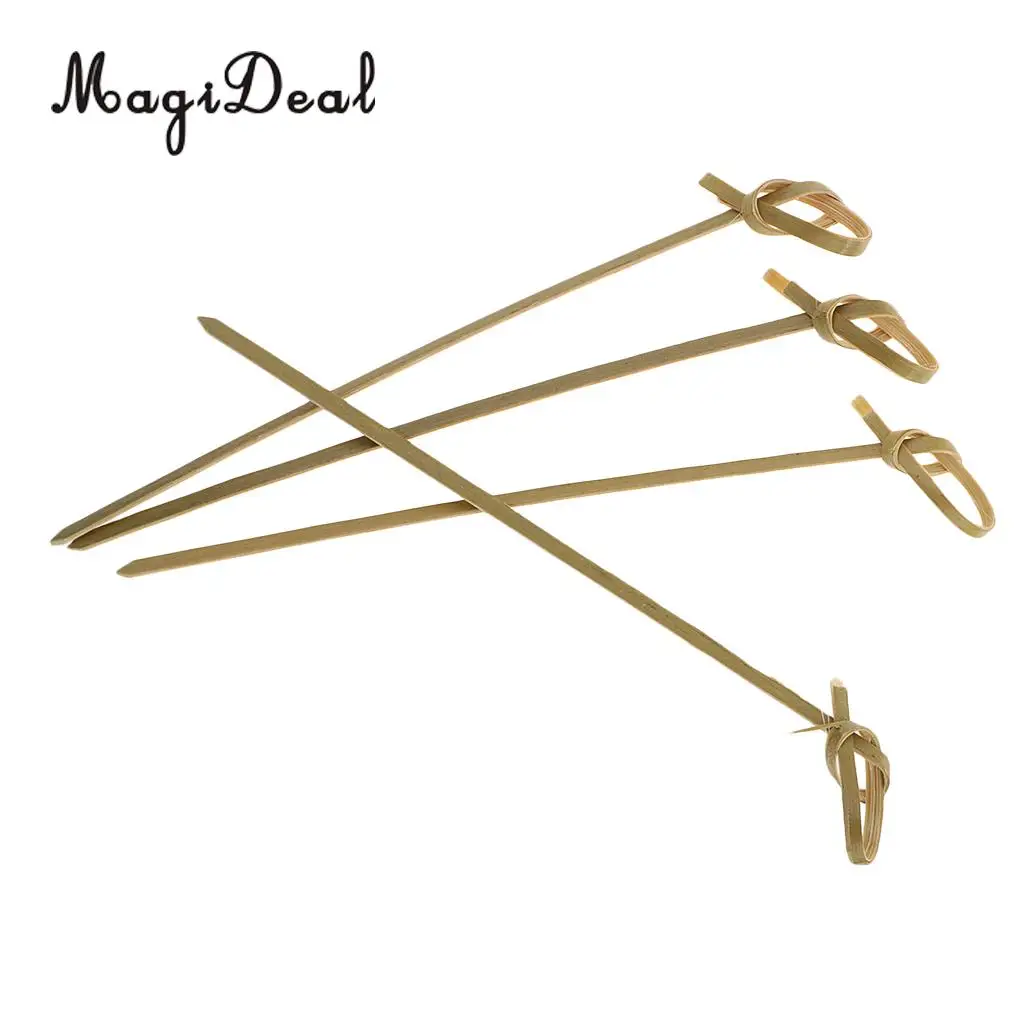 100 шт. бамбуковые узелковые коктейльные палочки мешалка для напитков Фруктовые