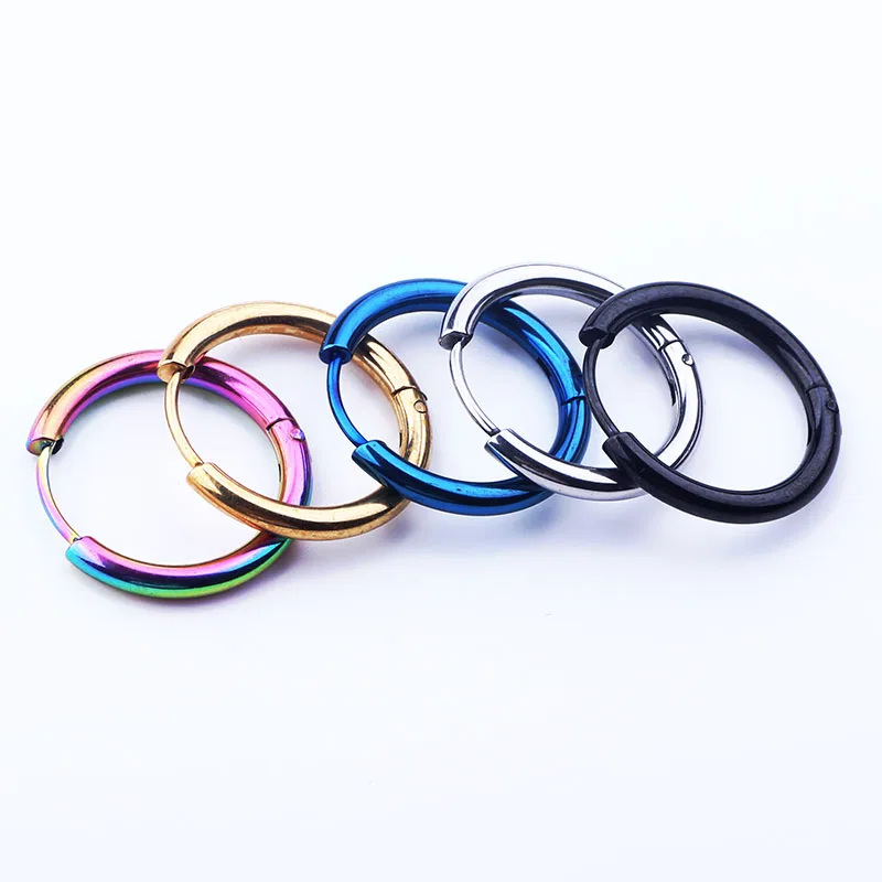 Серьги кольца из нержавеющей стали в стиле панк|earrings huggies|fashion hoop earringshoop earrings |