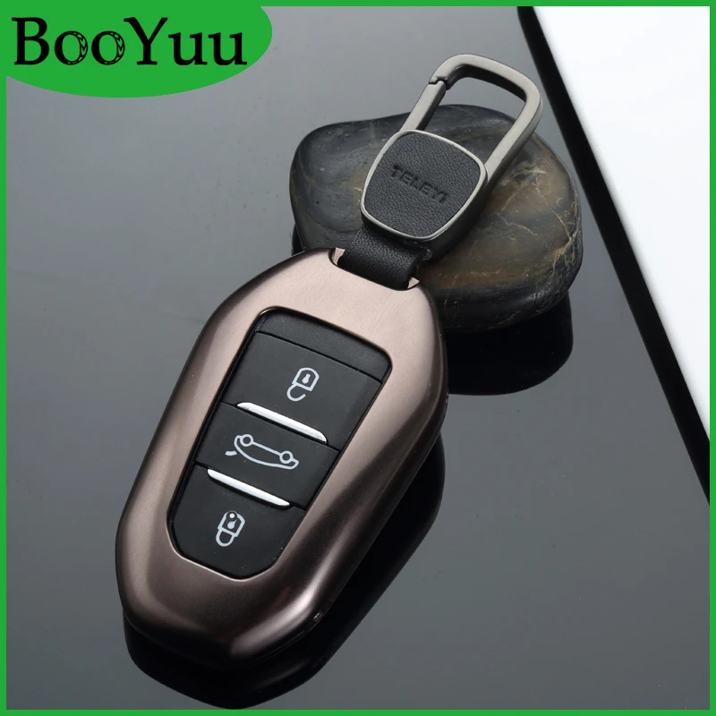 Booyuu алюминиевый сплав дистанционный ключ чехол для автомобиля Peugeot 408 2008 3008 4008 5008