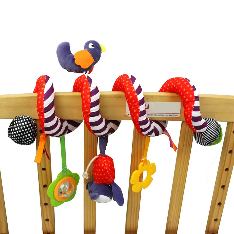 baby toy No 4 Детские плюшевые погремушки игрушки на кроватку коляска спиральный подвесной мобильный младенческая кровать животное Подарочная музыкальная игрушка для новорожденных детей 0-12 месяцев - Цвет: baby toy No 4