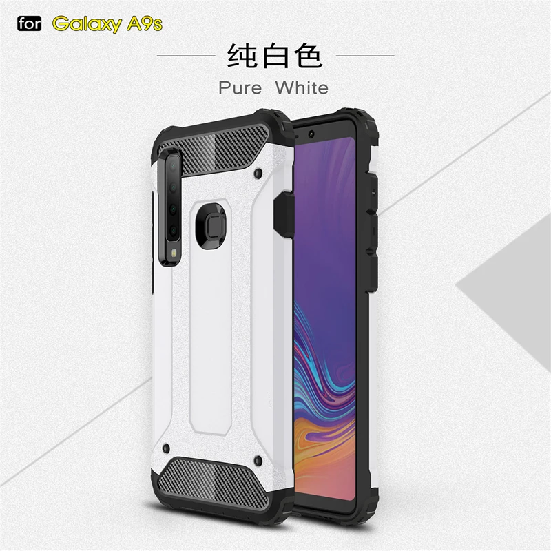 White Чехол для samsung Galaxy A9 Чехол резиновый защитный жесткий чехол для телефона для samsung Galaxy A92018 чехол для samsung A9S - Цвет: White