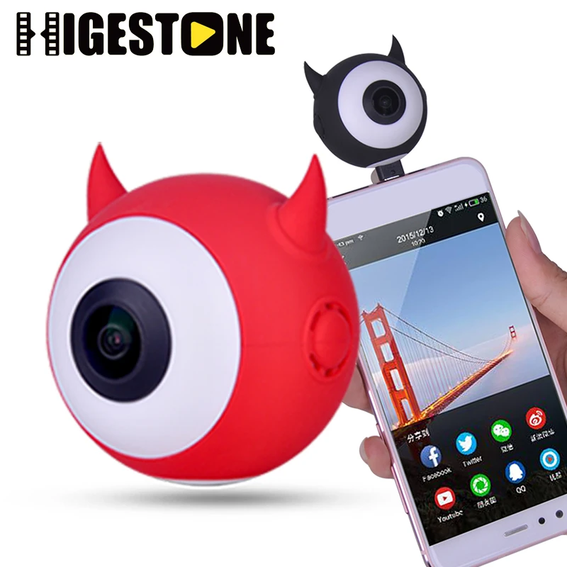 Higestone 5.0MP Мобильный объектив 720 градусов видеокамера панорамная камера Android USB