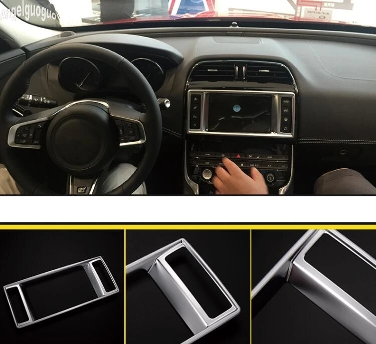 Фото Angelguoguo ABS Хромированная Автомобильная панель управления GPS рамка для экрана