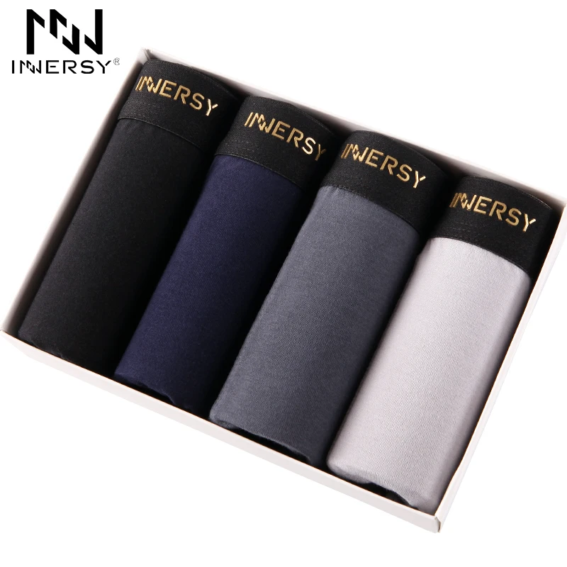 Нижнее белье Innersy мужское мягкие хлопковые боксеры большого размера 4