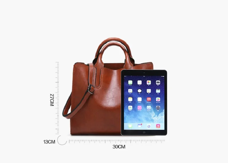 Скидка сегодня PUOU модная масляная Вощеная кожаная сумка знаменитая дизайнерская