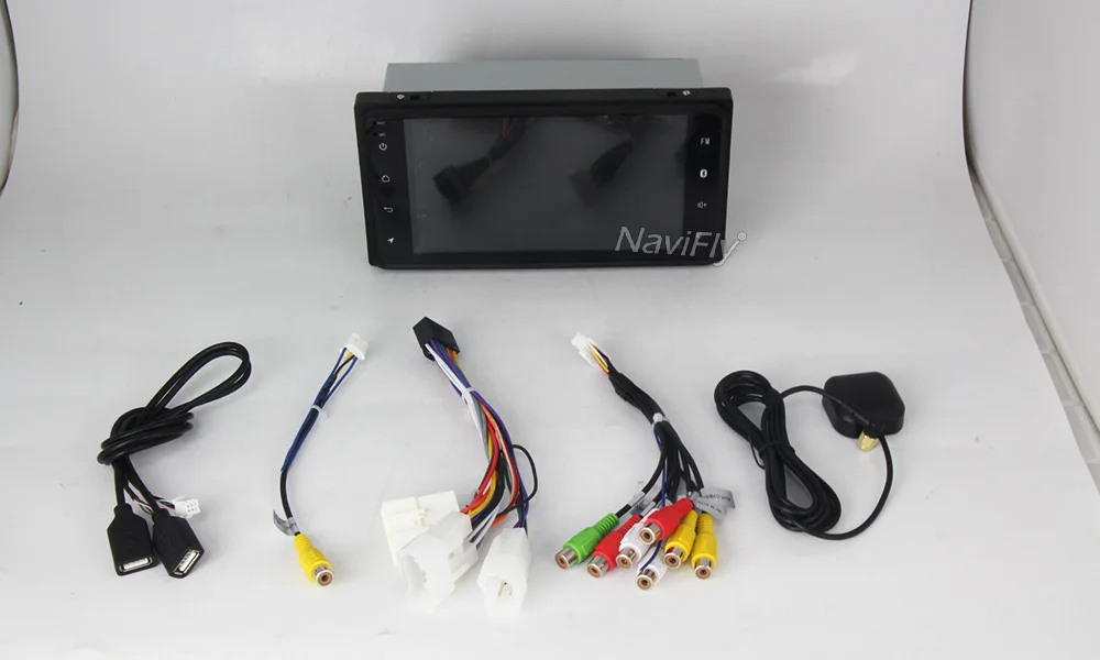 Navifly Android 8,1 автомобильный gps-навигация, dvd-плеер мультимедиа для Toyota Camry Viso Vitz Corolla RAV4 Proda Универсальный BT wifi RDS