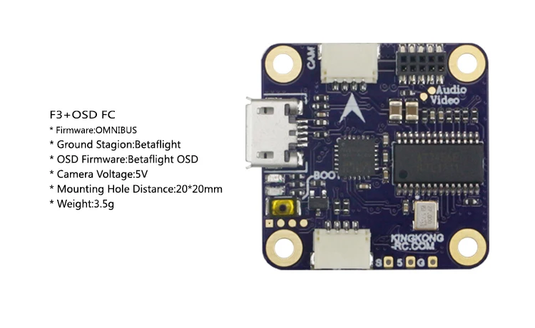 LDARC KK Flytower F3+ OSD управление полетом V2 4в1 ESC 12A 20x20 мм для внутреннего бесщеточного FPV Racer RC вертолет беспилотный Квадрокоптер