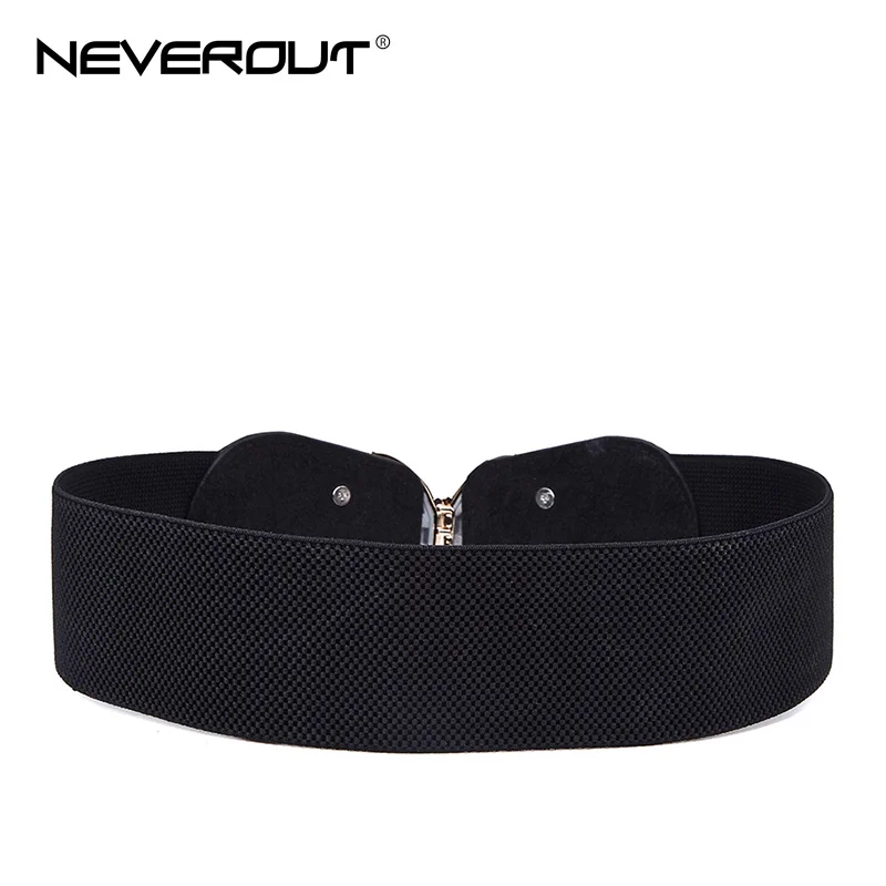 NEVEROUT модный пояс для женщин эластичный пояс женский широкий пояс декоративный пояс из натуральной кожи черный пояс 60 см
