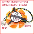 Вентилятор для видеокарты PLD05010S12L PLD05010S12H 12 в 0,20 A 47 мм 4Pin для ZOTAC 8500GT 8600GT 9400GT 9500GT GT210