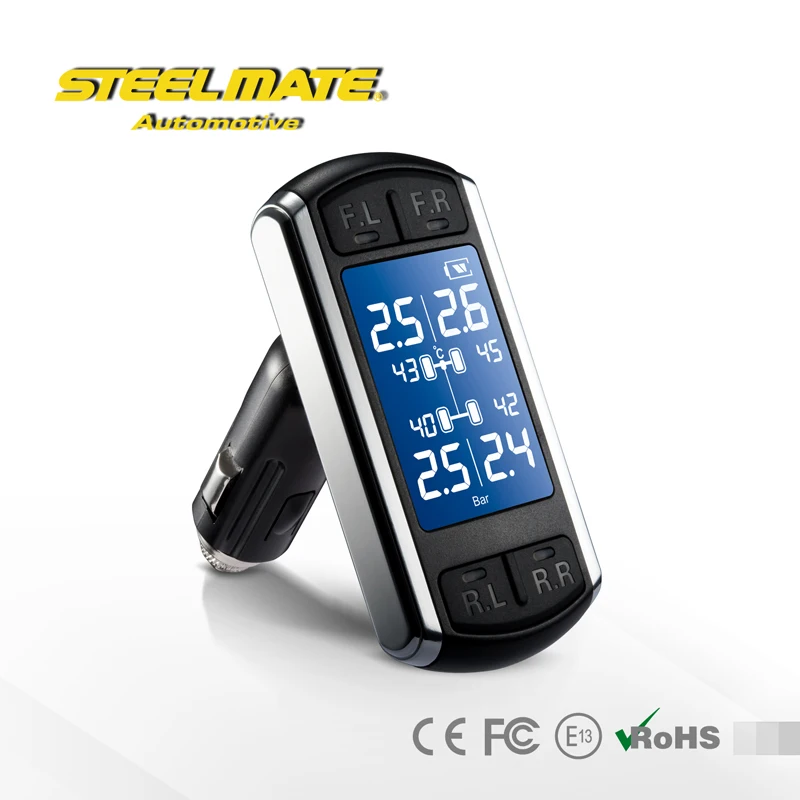 Steelmate Wireless TPMS TP-08 With LCD Display Programmer Internal Sensor Tire Pressure MonitoringSystem Car Styling Accessories |