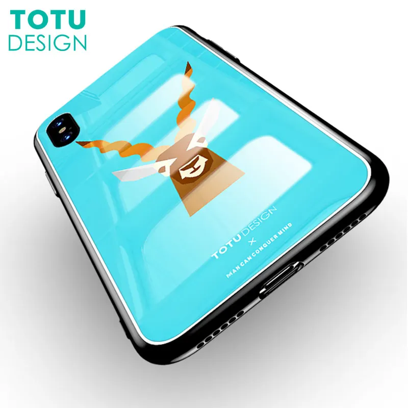Чехол для телефона TOTU iPhone X 10 с милым мультяшным рисунком из ТПУ рамка закаленного