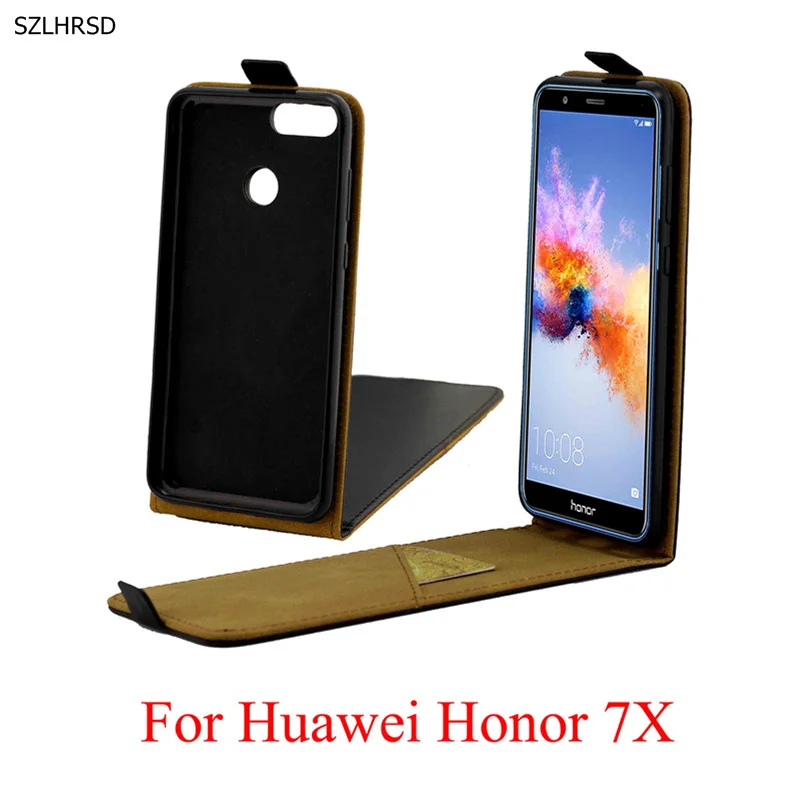Новый стильный Вертикальный кожаный чехол-книжка чехол для телефона Huawei Honor 7X5 93