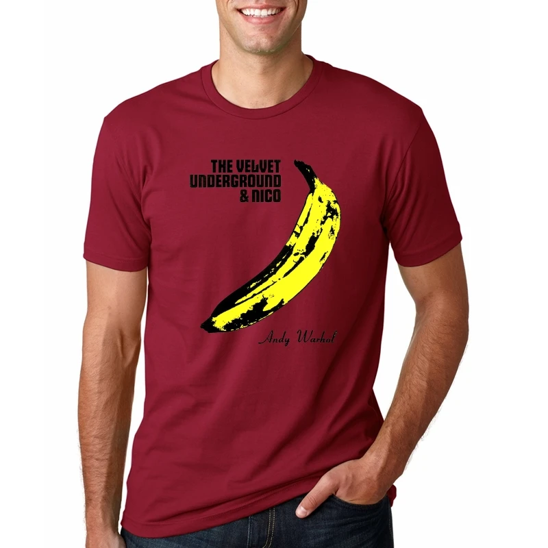 The Velvet Underground для мужчин футболка модный принт футболка с рисунком хлопковые футболкикоттоновые футболки и топы для девочек, детские комплекты мужские забавная футболка, с длинным рукавом; брендовые Топы