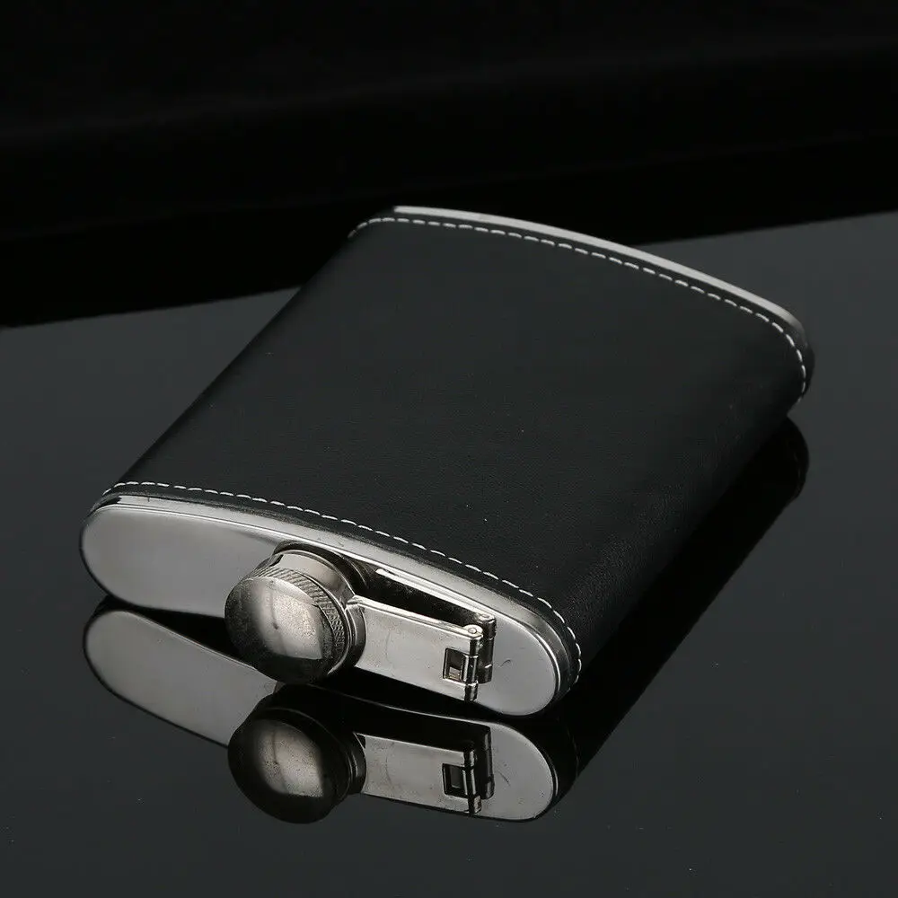 Stainless Steel Hip Liquor Whiskey Alcohol Flask Cap 7-9oz Pocket Wine Bottle Durable Solid | Дом и сад