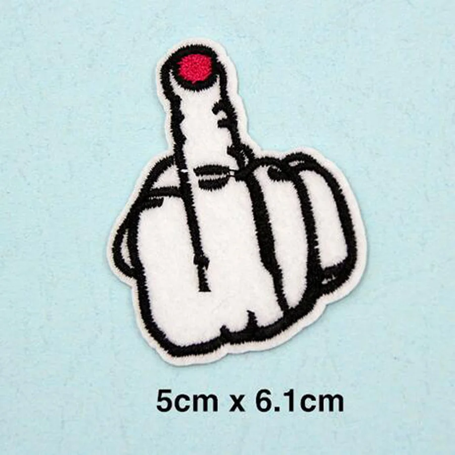 

New Fabric Embroidered Eye Hand Patch For Clothes Stickers Bag Sew Iron On Applique DIY Apparel Sewing Clothing Accessories BU13