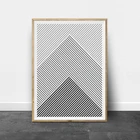 Холст с геометрическими черно-белыми полосками, художественные плакаты, современные минималистичные линии, художественная живопись, Настенная картина, декор для домашней комнаты