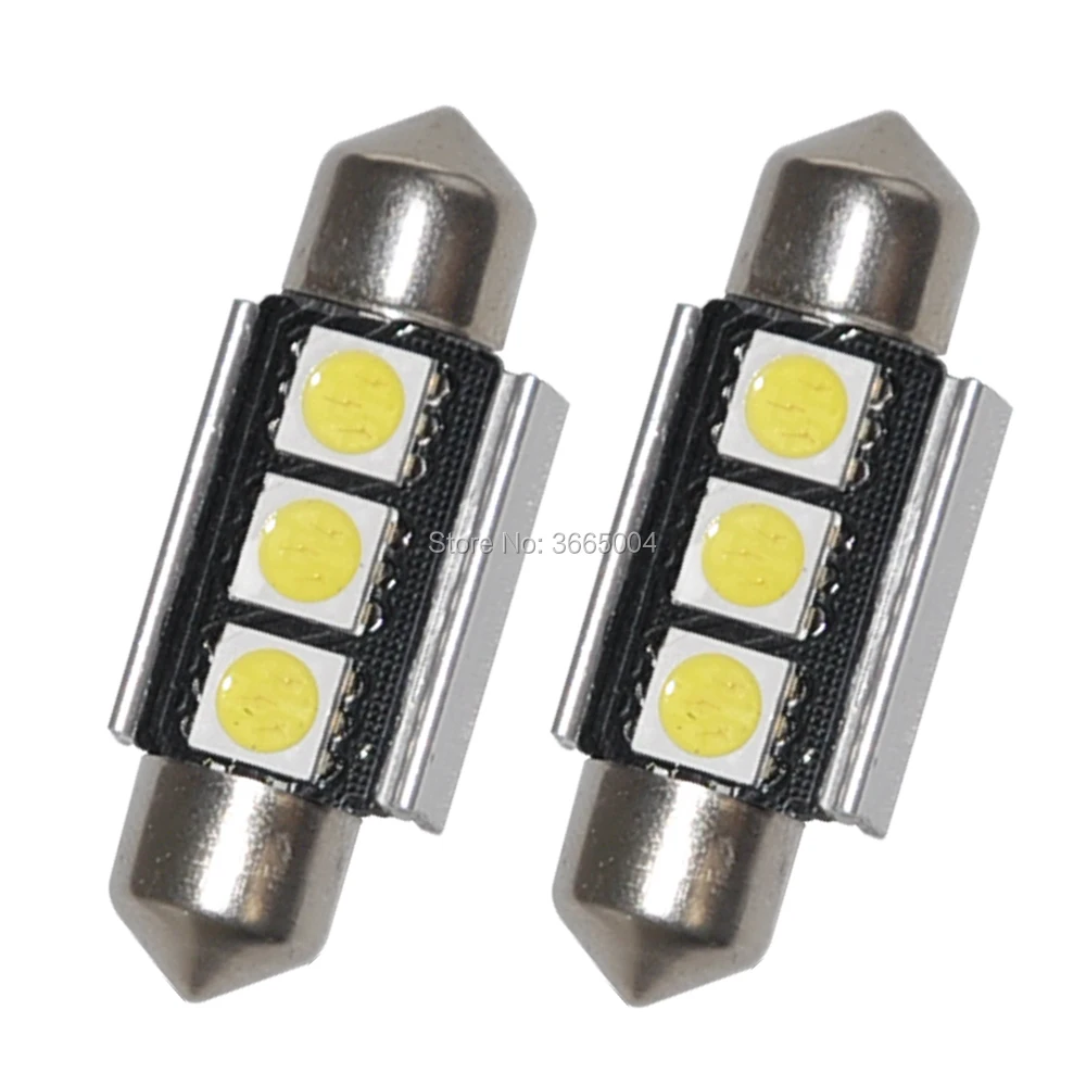2 шт. 36 мм 1 50 &quotCanbus Dome Festoon 3 5050 SMD светодиодный светильник лампа для чтения белый