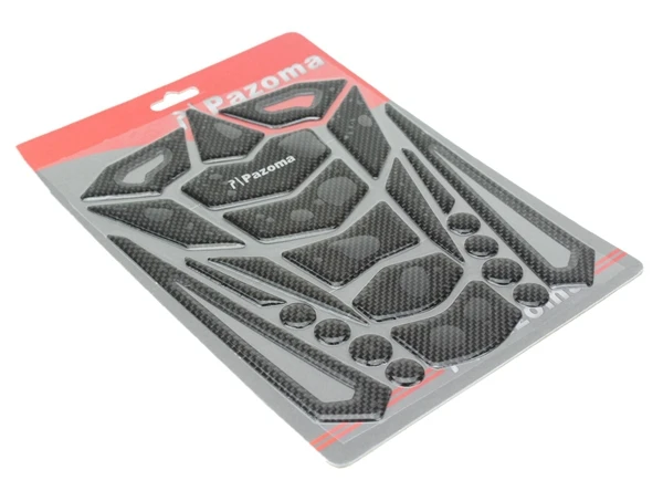 Защитная Наклейка PAZOMA для бака мотоцикла из углеродного волокна наклейка Kawasaki