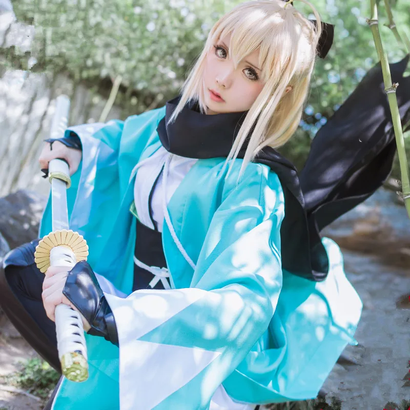 

Fate/Grand Order Горячая игра косплей Okita Souji Cos F/GO хэллоуивечерние НКА Cos Высокое качество кимоно костюм