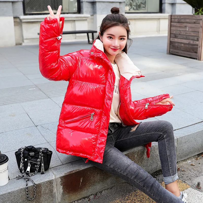 Корейская зимняя куртка-парка 2019 осенняя женская пуховая хлопковая стеганая