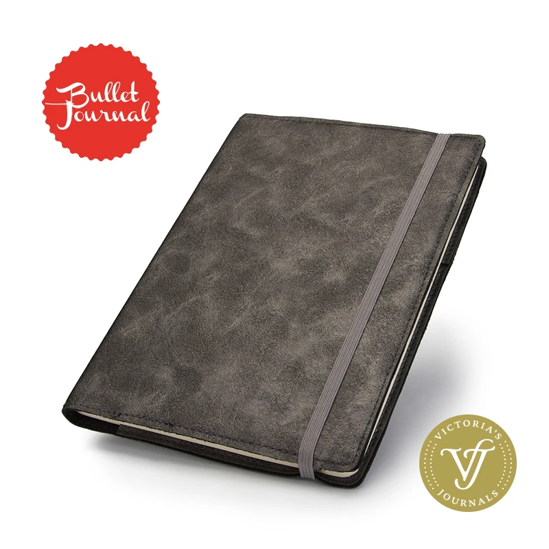 Фокус Bullet Journal Flexy чехол из кожзаменителя с упругие пунктирной Ежедневник недатированный тетрадь