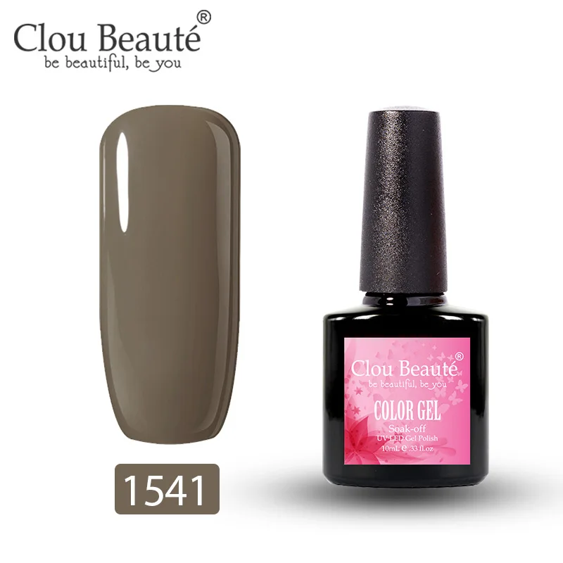 Clou Beaute 10 мл гель лак для ногтей цвета 179 гель лак все для маникюра Полупостоянный УФ лак удаляющийся замачиванием белый грунтовка для ногтей - Цвет: 1541