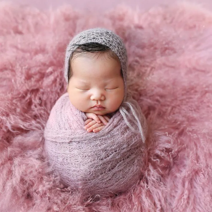 Реквизит для фотосъемки новорожденных, детский шерстяной кудрявый коврик, одеяло, шерстяное одеяло для новорожденных, реквизит для фотосъе... от AliExpress RU&CIS NEW