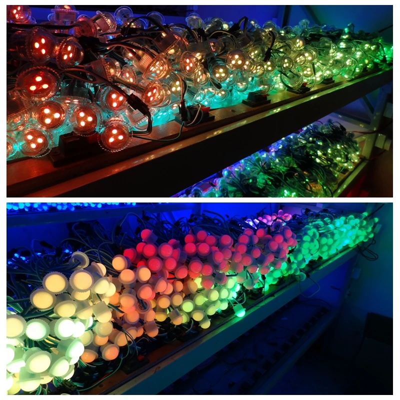 500 шт./лот 26 мм цветная (RGB) тупой (не умный прибор приемно) светодиодное рассеянное