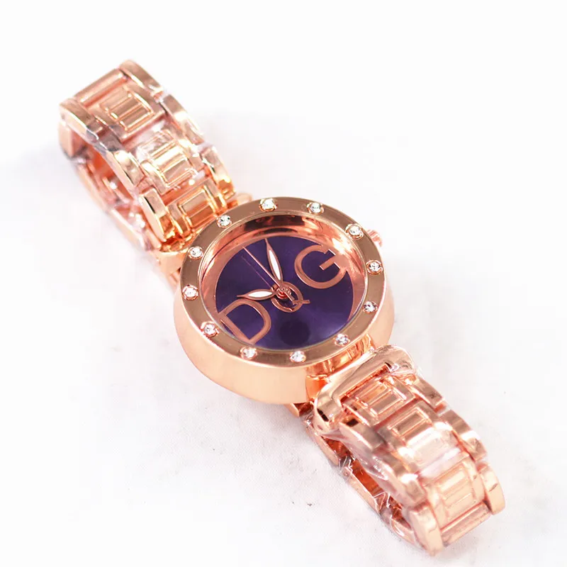 Новый бренд часы Роза Золотой медведь Нержавеющая сталь Смотреть Relojes Mujer Relogio