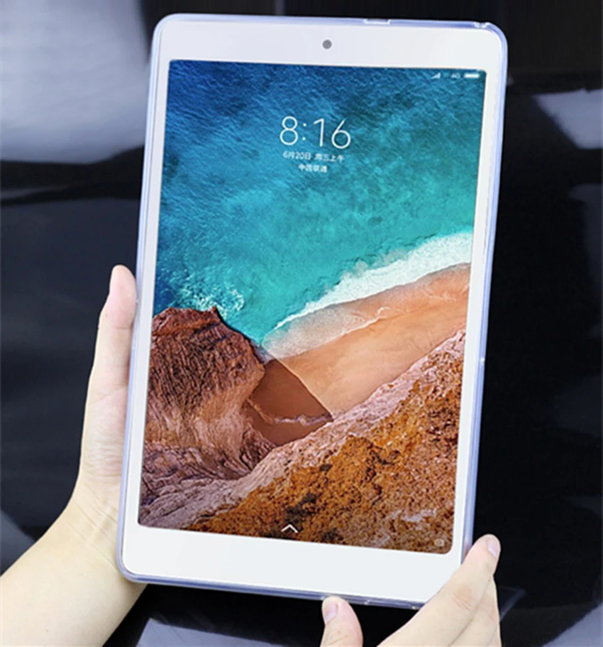 Официальный 1:1 случае mi Pad 4 mi Pad4 8,0 ''8 дюйма shell Мягкие TPU Ясно задняя крышка для xiaomi mi pad4 mi pad 4 Tablet