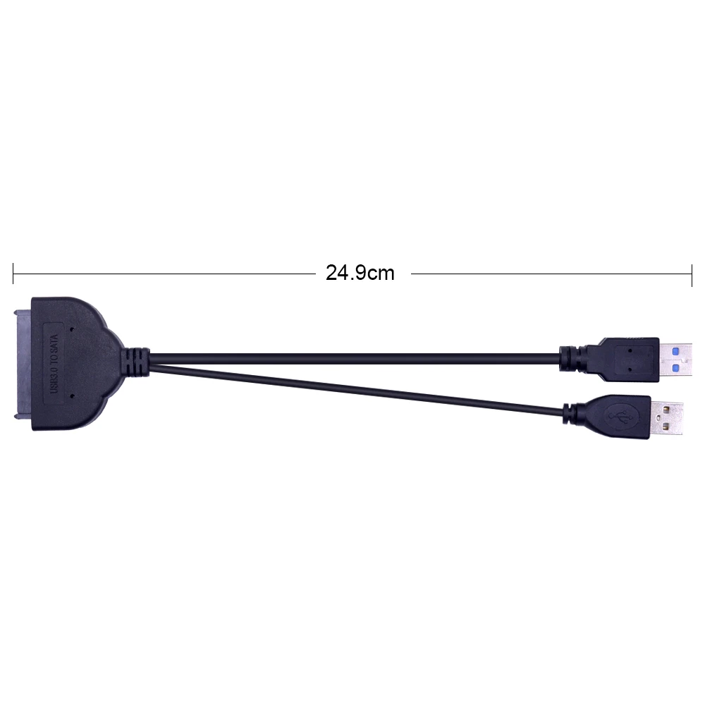 CHIPAL USB 3 0 2 на SATA Мощность кабель адаптер высокое Скорость USB3.0 22 контактный