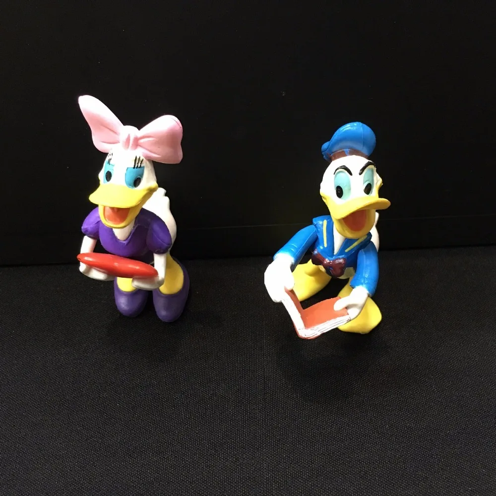 Игрушки Disney 6 шт./компл. Набор фигурок аниме Микки Маус клубный дом Минни