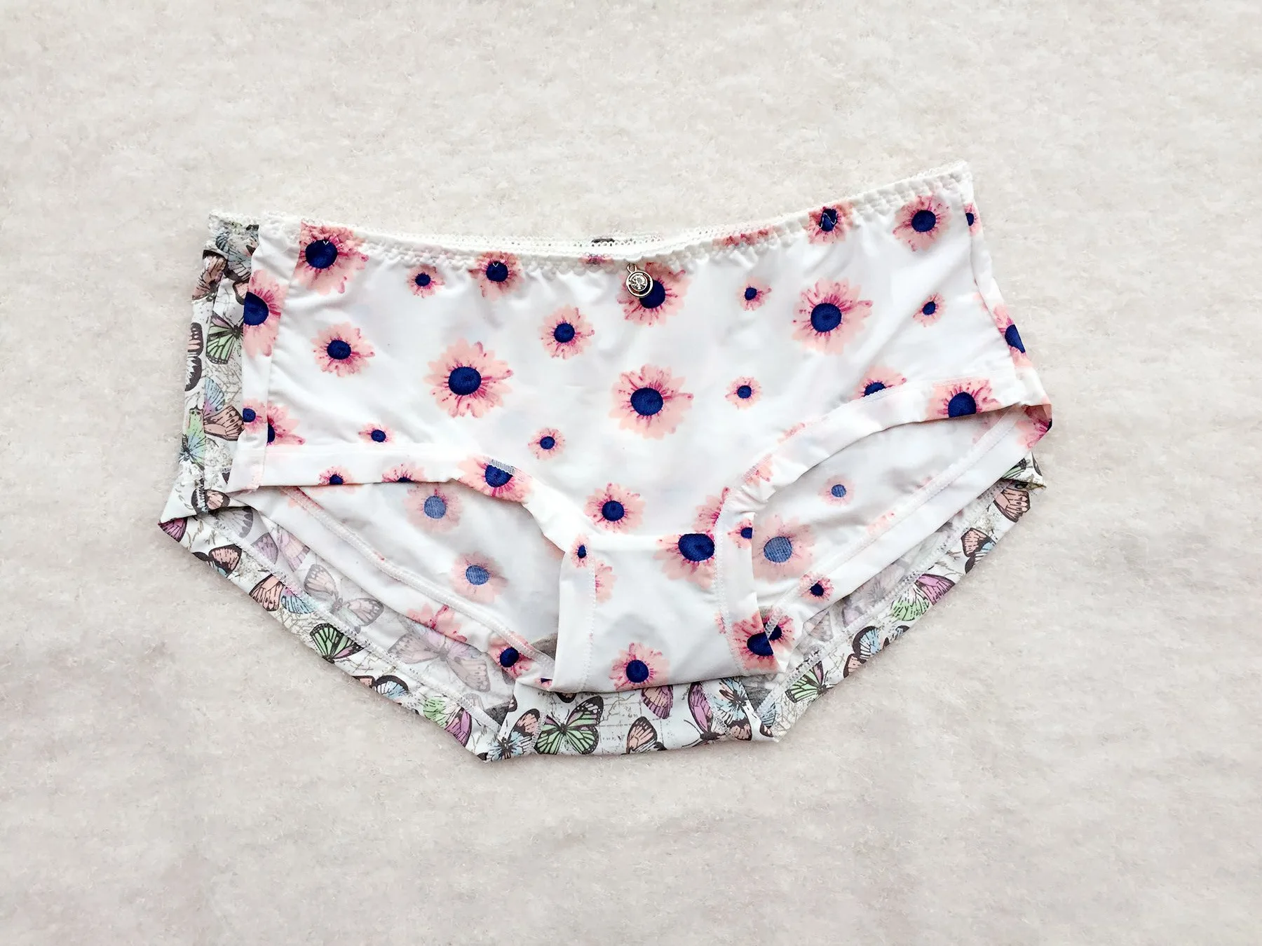 Sexemara 2017 шелковые бесшовные Цветочные трусики для женщин летнее модное нижнее