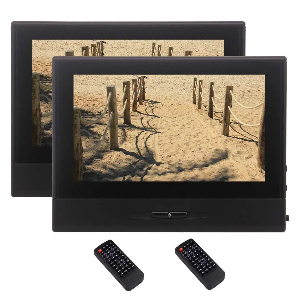 Eincar двойной DVD для автомобиля 8 дюймов LED экран подголовник монитор Поддержка