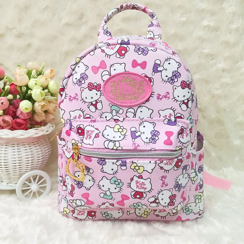 B Kawaii мультфильм розовый hello kitty рюкзаки водонепроницаемый обувь для девочек маленькие сумки детей школьный рюкзак дети на плечо Подарки хорошее качество - Цвет: B
